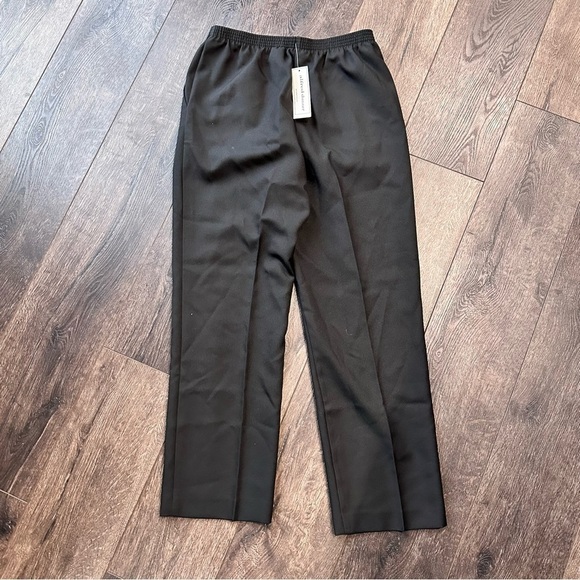 Alfred Dunner NEW pull on stretch waist pants BLACK pockets elastic waist sz 10 - Picture 8 of 9